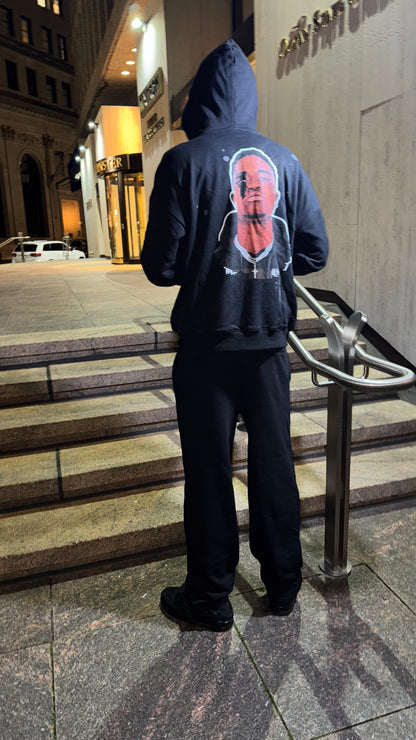 Sparky black Zip-Up Tracksuit