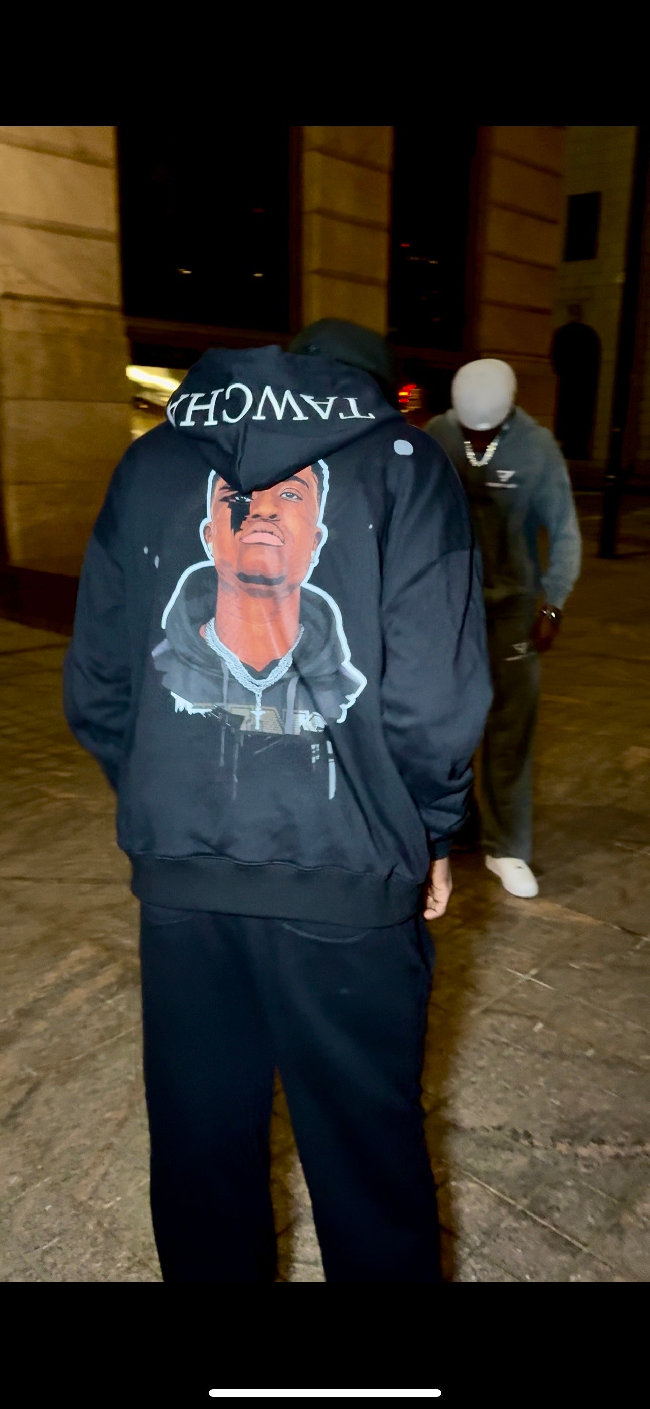 Sparky black Zip-Up Tracksuit