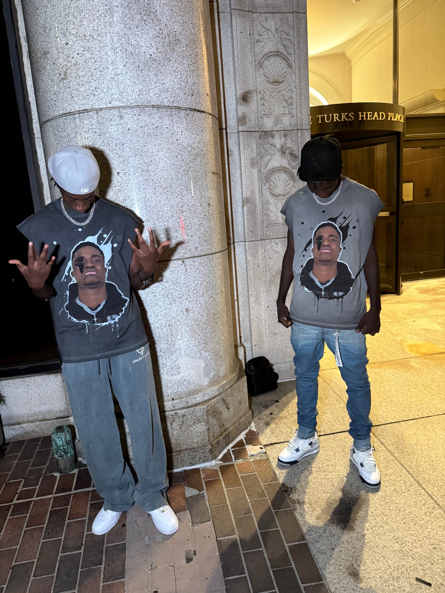 Sparky Sleeveless Tee's