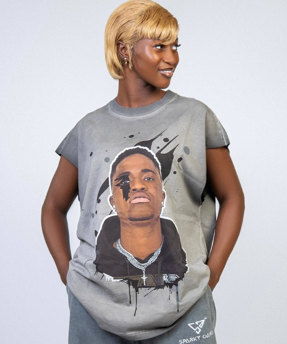 Sparky Sleeveless Tee's