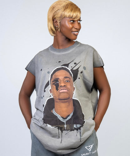 Sparky Sleeveless Tee's