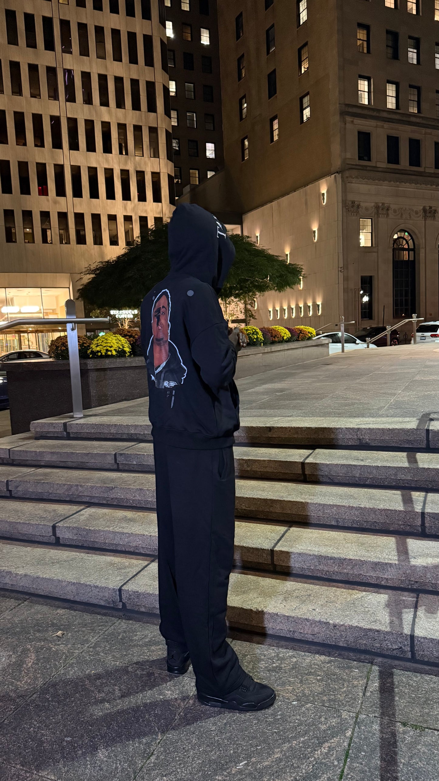 Sparky black Zip-Up Tracksuit