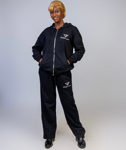 Sparky black Zip-Up Tracksuit