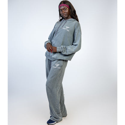 Sparky Grey Acid Wash Tracksuit